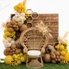 Outros suprimentos de festa de evento 142pcs limão amarelo balão guirlanda arco kit de areia branca cáqui balões para crianças decorações de festas de aniversário de chá de bebê de chá de bebê 230321