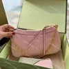 2023 Modna różowa damska torba na ramię francuskie patyk długi portfel słodki łańcuch damski torebki torebki