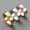 Carti love matching rings for couple engagement with diamond 4mm 5mm 6mm titanium steel silver rose gold vintage luxury jewelry for lovers wedding anniversary gift