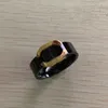 Top Qualité Marque De Luxe Bague Vintage Couleur En Acier Inoxydable Femmes Designer Couple Anneaux Sans Boîte