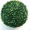 Decorative Flowers Wedding Arrangement Artificial Garden Grass Buxus Balls Boxwood Topiary Landscape Fake Trees Pots Plants