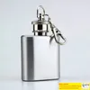 1oz Mini Hip Flask Stainless Steel Vodka Bottle Whisky Hip Flask Portable Alcohol Flagon Keychain Drinkware Flask