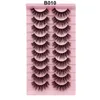 20 14 10 paires de faux cils naturels Mix Style Lash Extensions Doux Wispy Fluffy Messy DD Curl Cruelty Free Faux 3d Mink Lashes Maquillage