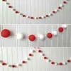 Decoratieve beeldjes objecten vilt ball string ornament meisjes kamer decor haar hangende hanger voor kinderdagverblijf pom -Noordse stijl kinderen dec