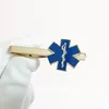 Manchet links Paramediciron Doctor Tie Clips Nursing Ambulance Blue Email Ties Bar Snake Symbol Metal Star of Life Link 230320