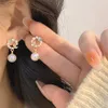 Charm French Luxury Exquisite Opal örhängen Kvinnlig Little Mermaid Ji Pearl Earrings High Quality Shining Zircon Party Earrings Gift G230320