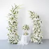 Other Event Party Supplies Moon Shape Horn Arch With White Flower Runner Wedding Backdrop Arrangement Marriage Event Party Stage Prop Table Floral Ball 230321