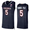 College Basketball 4 Armaan Franklin Jersey Virginia Cavaliers 1 Jayden Gardner 0 Kihei Clark 2 Reece Beekman 5 Ben Vander Plas 11 Isaac McKneely Embroidery NCAA