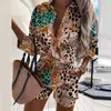 Women's Tracksuits Two Piece Set Women Shorts Sets Summer Casual Print Suit Short Vacation Shirt Beach Y2k 2022 Jogging Loose Sportswear Joggers P230307