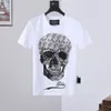 Plein Bear T-shirt Mens Designer Tshirts Vêtements de marque Rhingestone Pp Skull Men T-shirt Round Neck Ss Skull et Plein with Crystals Tshirt Top Tees 161688
