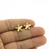 Halskette Ohrringe Set 1 Blume Edelstahl Schmuck Charms 5 Blütenblätter Sterne Schmuck Frauen Kinder Mädchen Liebe Geschenke