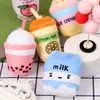 Carino frutta Bubble Tea Portachiavi Morbido Peluche Ciondolo Farcito Bambola Boba Kawaii Zaino Borsa Decor Regali di Compleanno per Ragazze Bambini 10 cm