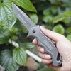 Browning X50 Tactical Folding Knife Wood Handle Outdoor Camping Hunting Survival Pocket Knives Portable EDC Tool