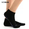 Women Socks 4 Pair MEIKAN Brands Summer Anti Slip Pilates Sock Silica Gel Particle Skid High Quality Low Cut