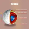 Peças LED luminosos bola de golfe luminária 6 cor brilho Surlyn SUFA