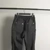 Men Pants Black Sweatpants Zipper Pants Casual Pants Straight Women Pants Men Streetwear Men Causal Pants