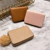 Wallets 5 Colors Women Short PU Leather Purse Ladies Card Bag For Clutch Female Money Clip Wallet With Plush Balls