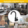 Torneiras de pia do banheiro Azos Modern Hollow Faucet Matte Black Handle Vanity com 360 Rotate Spout