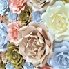 Dekorative Blumen DIY riesige Papier große Rose für Hochzeit Kulissen Dekorationen Handwerk Baby Kindergarten Geburtstag Innenarchitektur