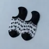 Women Socks 3Pairs/Lot Sexy Women's Boat Stocks Dot Lace Mesh Super Light Silk Thickened Heel Transparent Kawai SOCK