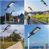 Induzione a LED Lampione stradale solare Lampada da parete Sun Energy Luci di sicurezza a Led per esterni Telecomando per parcheggi in corte crestech