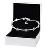 Celestial Stars Link Bracelet for Pandora Authentic Sterling Silver Hand Chain Wedding Jewelry For Women Girlfriend Gift designer Bracelets with Original BOX