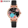 Nouveau CURREN Montres En Acier Inoxydable Femmes Montre Belle Fleur Conception Montre-Bracelet pour Femmes D'été Dames Montre À Quartz Clock319n