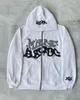 Herrjackor amerikansk stil high street alfabet tryck hoodie långärmad dragkedja damer lösa harajuku jacka hiphop 230321