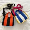 Borse da sera Stripes Stripes Beach Bot Bag Fashion Messenger Shopping del mercato delle borse di grande capacità