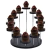 Neue Runde Cupcake Ständer Acryl Display Stand Für Schmuck Kuchen Dessert Rack Party Hochzeit Kuchen Stehen Baby Dusche Dekoration Halter