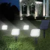 Projecteur de paysage solaire 4 en 1 extérieur 20 LED lampe de sécurité étanche pour allée jardin allée décor