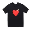 Célèbre designer t-shirt Red Love Hear tees mens womens fashion play couple tshirt casual manches courtes été t-shirts streetwear hip-hop tops Vêtements imprimés # C098