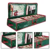 Storage Bags Wrapping Paper Bag Rolls And Ribbon Holder Tear Proof Christmas Gift Wrap Organizer With 2 Clear Pockets