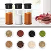 5/10/15/20PC Spice Tools Jars For Spices Salt And Pepper Shaker Seasoning Jar spice organizer Plastic Barbecue Condiment Kitchen Gadget Tool H23-39