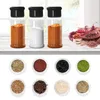 5/10/15/20PC Ferramentas de especiarias frascos para especiarias Salt e pimenta Shaker Tempero Jar Spice Organizador de plástico Ferramenta de gadget de cozinha de churrasco H23-39