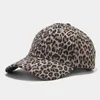 Vintage Outdoor Dad Hats Fashion Women Leopard Cord Cord Baseball Caps Men Regulowane paski sportowe HCS236