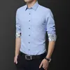 Chemises habillées pour hommes Arrivée Chemise blanche Hommes à manches longues Business Casual Vêtements confortables Camisa MasculinaMen