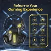 Écouteur de jeu Mode professionnel Buletooth Casque avec étui de charge unique Écouteurs lumineux RVB flagrants