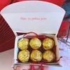 Inne imprezy imprezowe zapasy zielone/czerwone/niebieskie pudełko na prezent przyjęcie urodzinowe Wedding Baby Shower Pakiet świąteczny Pakiet czekoladowe ciastka dekoracja z wstążką 230321