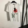 Flower Printed Cotton T Shirt Pleated Dress Sets For Women Designer Style Pullover Tees Ladies Sexy Short Skirts Clothing