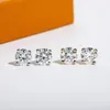 Stud Earrings 6.5mm 1CT D Color Moissanite Hoop Solid 925 Sterling Silver With GRA Certifacate Jewelry Wholesale