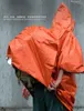 Av Ceketleri Vilead Kamp Dış Mekan Yürüyüşü Hafif Nefes Alabilir Yağmur Yağmur Yağmur Ceket Survival Poncho Pe Alüminyum Film