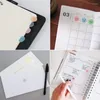 Подарочная упаковка 8 рулон Candy Color Dot Clear Sticker