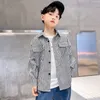 Camisas para niños Ropa para niños Camisa para niños Manga larga Primavera Otoño Ropa Adolescente Casual Niños Camisa de algodón a rayas verticales 4-14 años Niños 230321