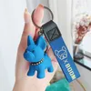 Ins Trend Fashion Style Keychain Cute Resin Bulldog Keychain Pendant Car Keychain Bag Decoration Jewelry Accessories Creative Holiday Gifts