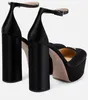 Perfect Italy Shoes Ankle-strap Satin Platform Pumps Black Milano High Heel Platform Shoes