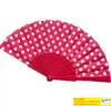 Polka Dots Design Hand Fan Handa