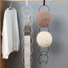 Hooks & Rails 1Pcs Wall Mount Hat Holder Rack Hangers Shelf Home Organizer Accessories Storage Display Behind Doors Scarf Bag