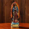 Decorative Objects Figurines Beautiful Our Lady of Guadalupe Virgin Mary Statue Sculpture Resin Figurine Gift Xmas Display Decor Ornament 230321