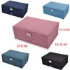 Storage Boxes Bins Korean Velvet Dark Green Jewelry Box Necklace Storage Holder Flannel Gift Packaging Casket 230321